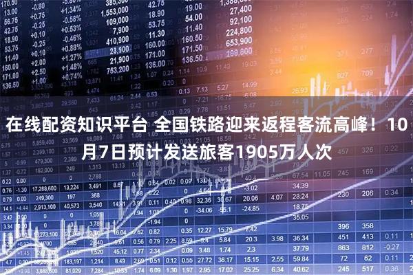 在线配资知识平台 全国铁路迎来返程客流高峰！10月7日预计发送旅客1905万人次